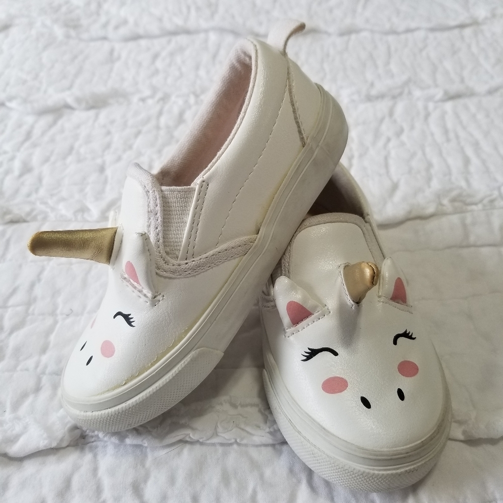 Old Navy UNICORN Slip On Sneakers 13.5 EUC - Picture 2 of 10